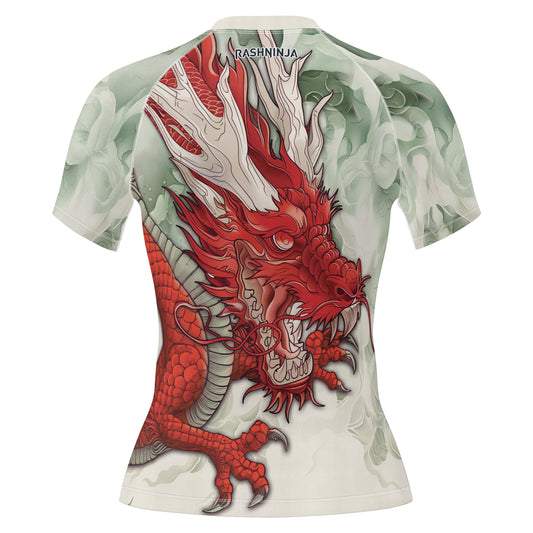Rashninja Dragon Storm Sovereign Women's Short Sleeve Rash Guard