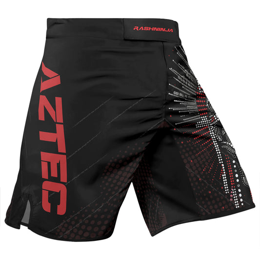 Rashninja Aztec Warrior Feather Men's Fight Shorts