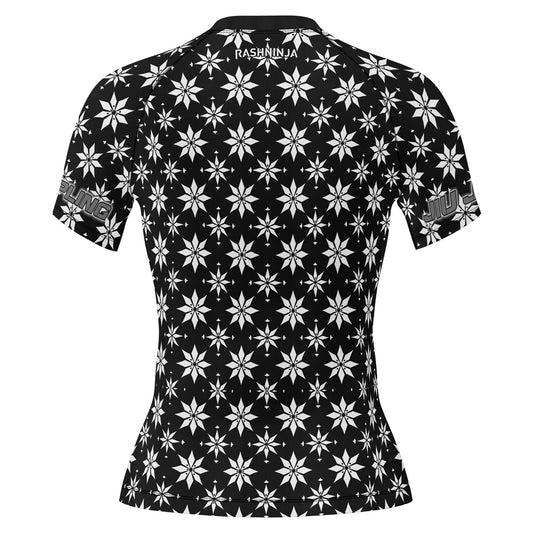 Rashninja Camouflage Black Fusion Women's Short Sleeve Rash Guard