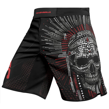 Rashninja Aztec Warrior Feather Men's Fight Shorts