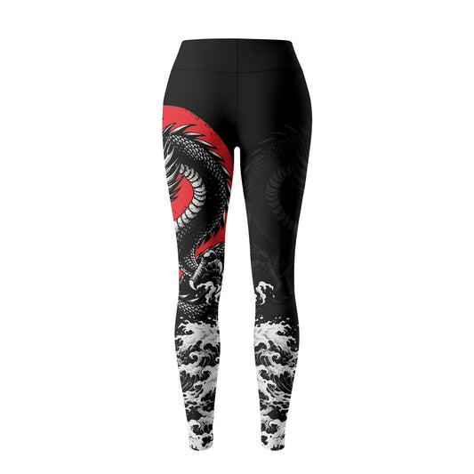 Rashninja Dragon Aurora Gold Women's Leggings