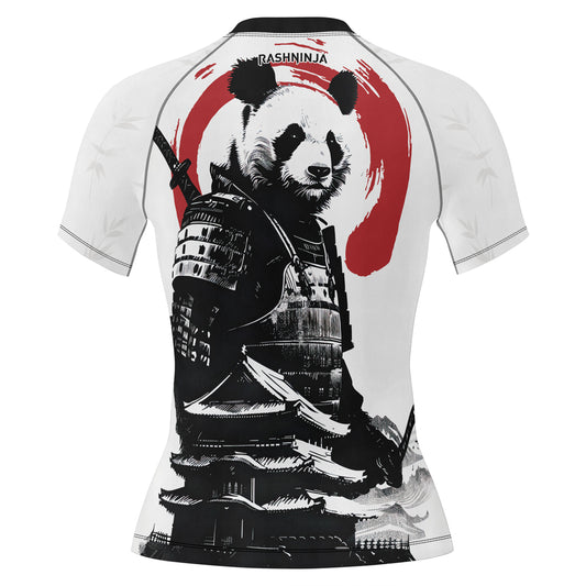 Rashninja Panda Samurai Frost Women's Short Sleeve Rash Guard