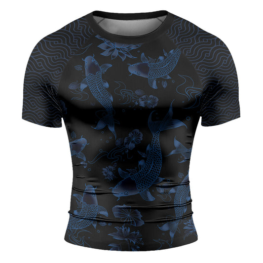 Rashninja Samurai Koi Valor Men's Short Sleeve Rash Guard