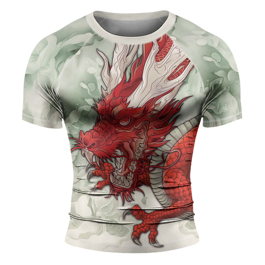 Rashninja Dragon Storm Sovereign Men's Short Sleeve Rash Guard