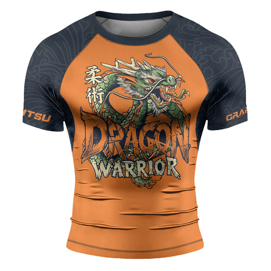 Rashninja Dragon Verdant Blaze Men's Short Sleeve Rash Guard