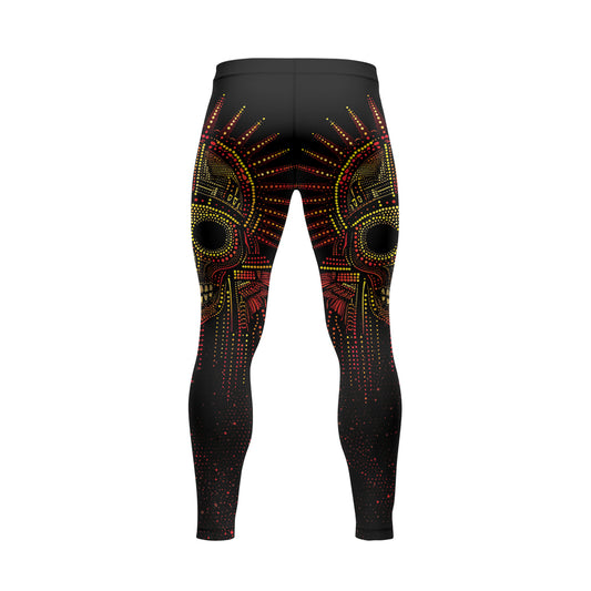 Rashninja Aztec Mask Rainbow Mandala Men's Spats