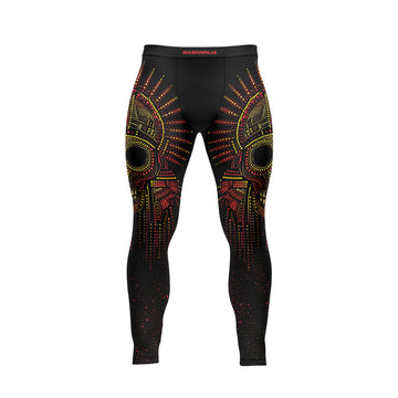 Rashninja Aztec Mask Rainbow Mandala Men's Spats