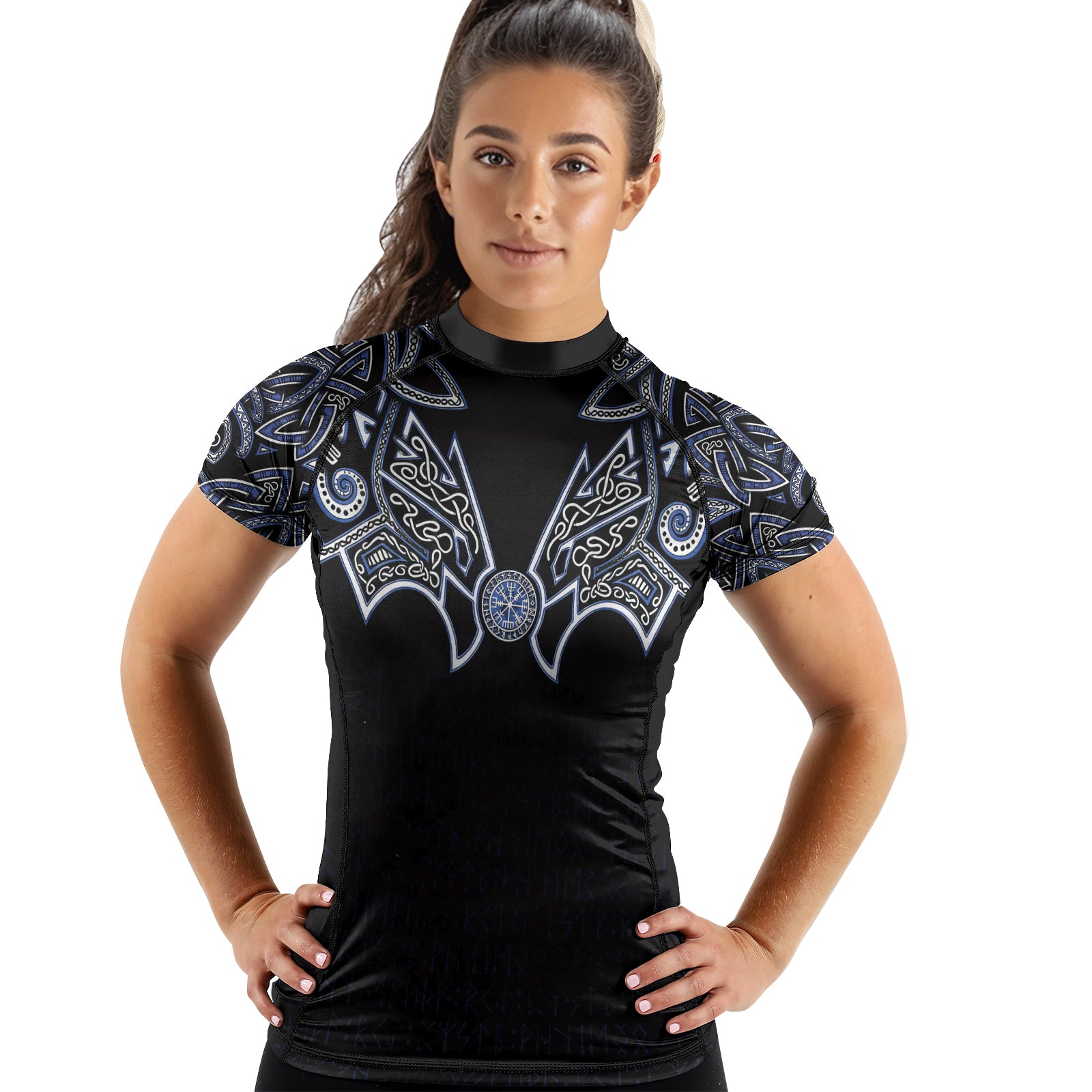 Rashninja Thor's Hammer Ranked Women's Short Sleeve Rash Guard