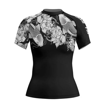 Rashninja Samurai Koi Harmony Women's Short Sleeve Rash Guard