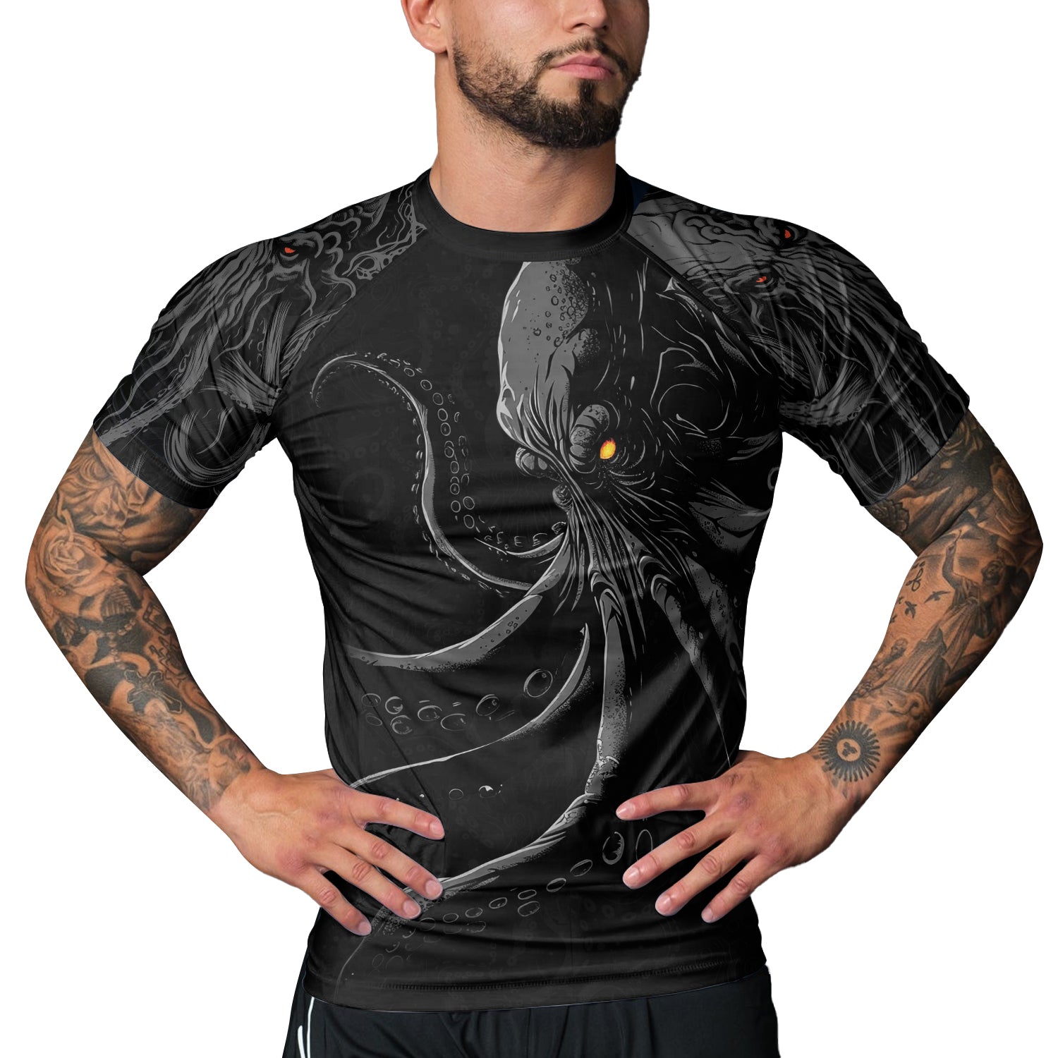 Rashninja Tentacle Tyrant Men's Short Sleeve Rash Guard | Rash Guard