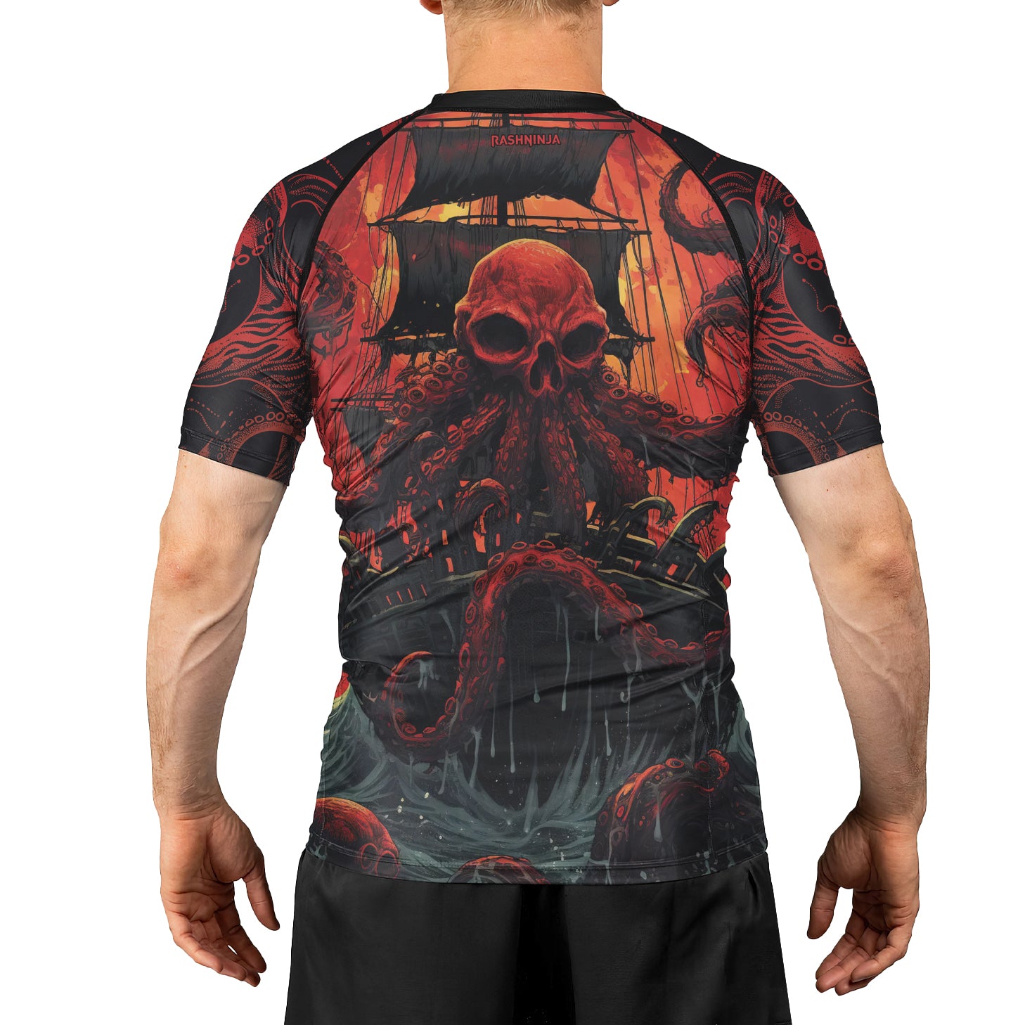 Rashninja Octopus Havoc Men's Short Sleeve Rash Guard | Rash Guard