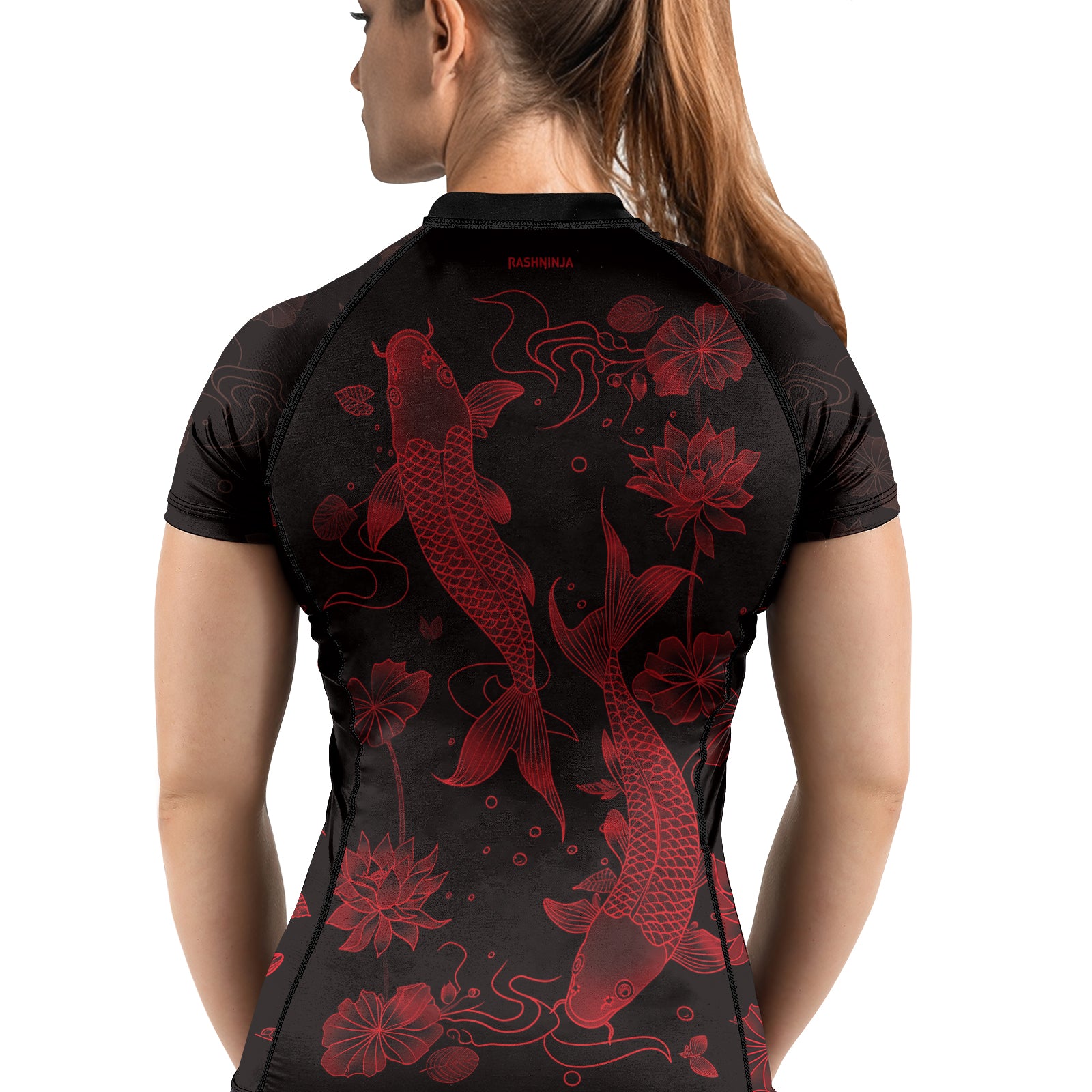 Rashninja Koi Lotus Flow Women's Short Sleeve Rash Guard | Rash Guard