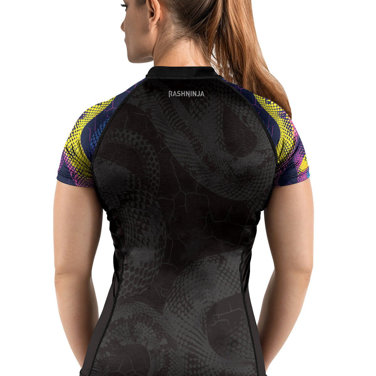 Daniela Rash Guard Rashninja Neon Snake Women's Short Sleeve Rash Guard | Rash Guard