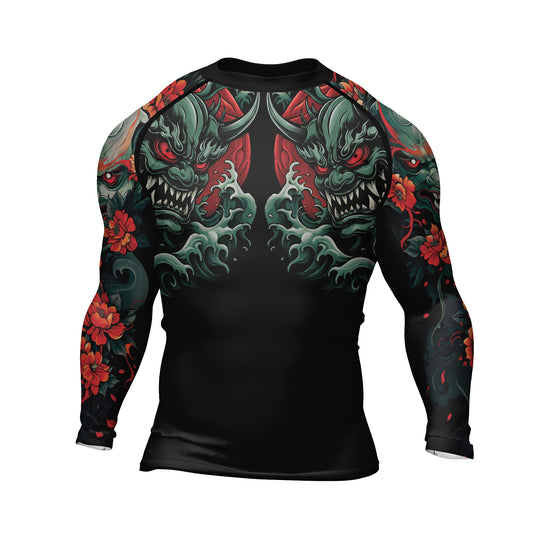 Rashninja Samurai Oni Wrath Men's Long Sleeve Rash Guard