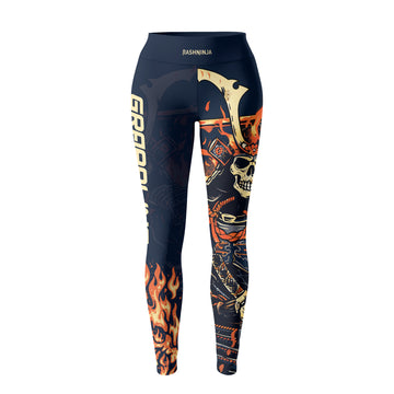 Rashninja Samurai Skull Inferno Women's Leggings