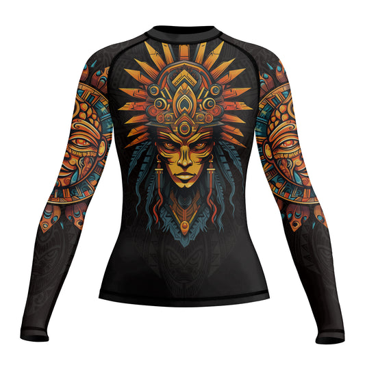 Rashninja Aztec Chieftain Women's Long Sleeve Rash Guard