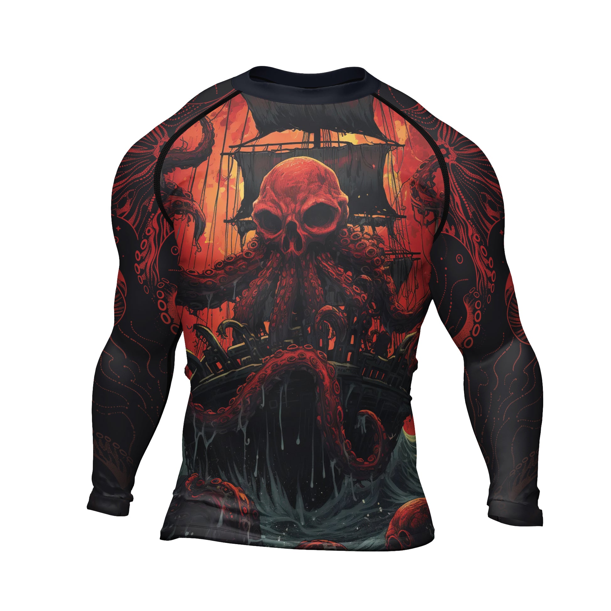 Rashninja Octopus Havoc Men's Long Sleeve Rash Guard | Rash Guard