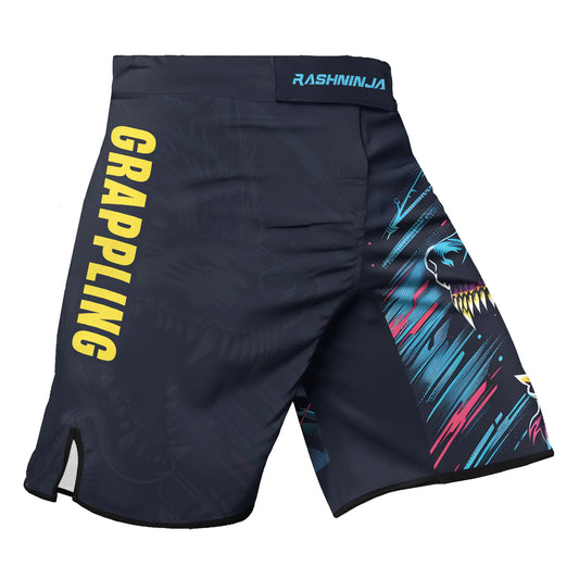 Rashninja Wolf Forest Guardian Men's Fight Shorts