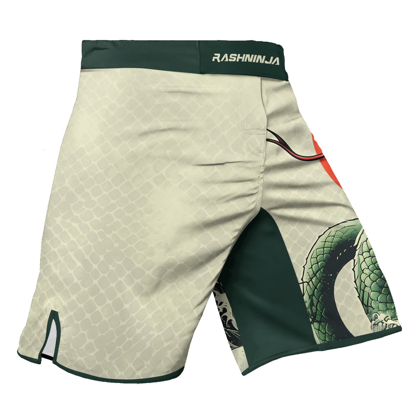 Rashninja Snake Rising Sun Men's Fight Shorts

