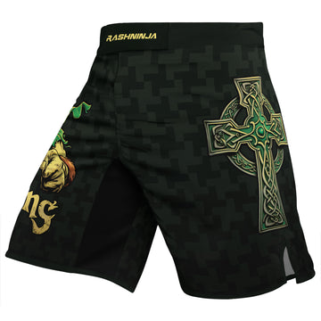 Rashninja Fighting Irish Leprechaun Men's Fight Shorts
