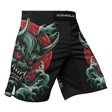 Rashninja Samurai Oni Wrath Men's Fight Shorts