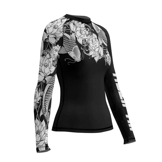 Rashninja Samurai Koi Harmony Women's Long Sleeve Rash Guard