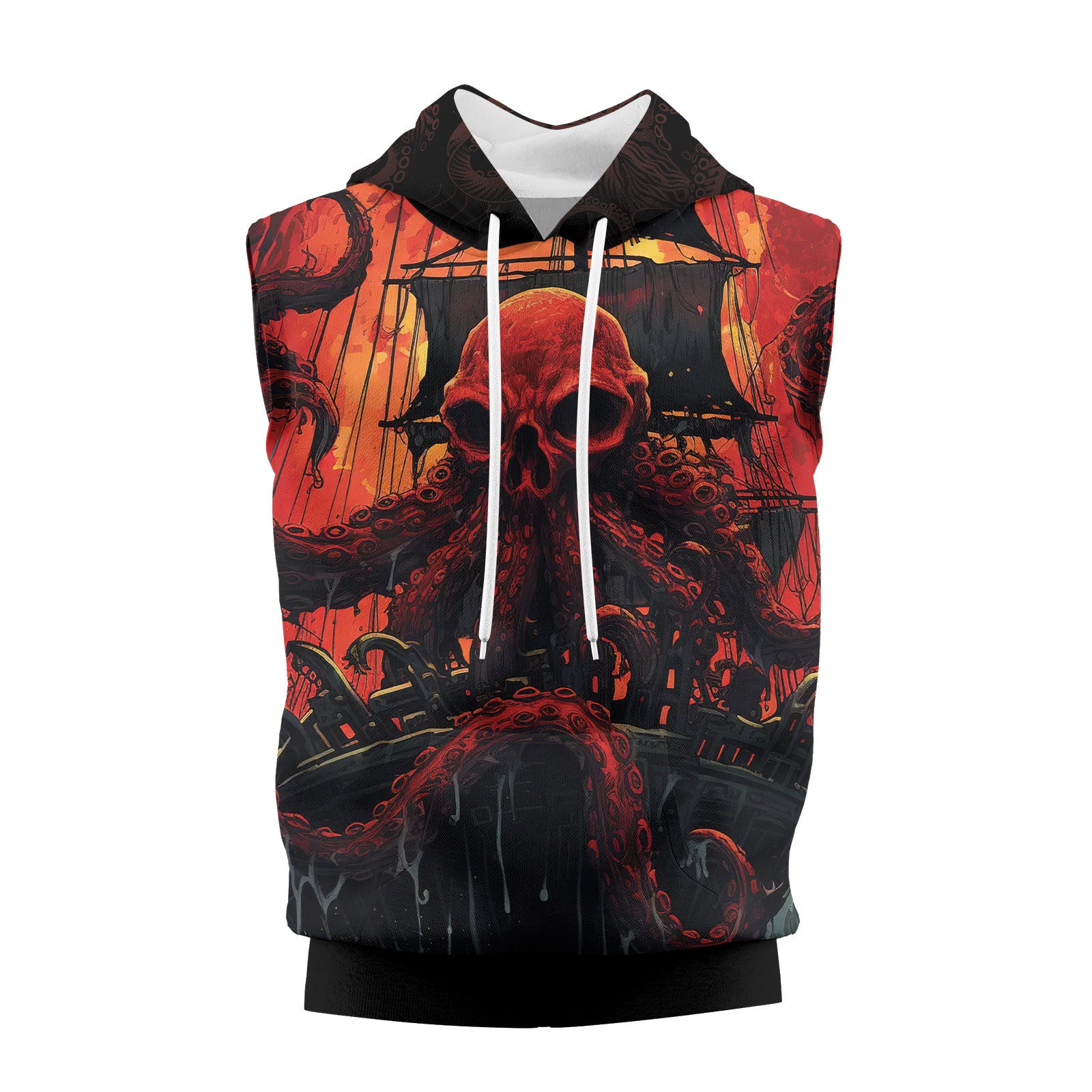 Rashninja Octopus Havoc Sleeveless Hoodie | MMA Sleeveless Hoodie