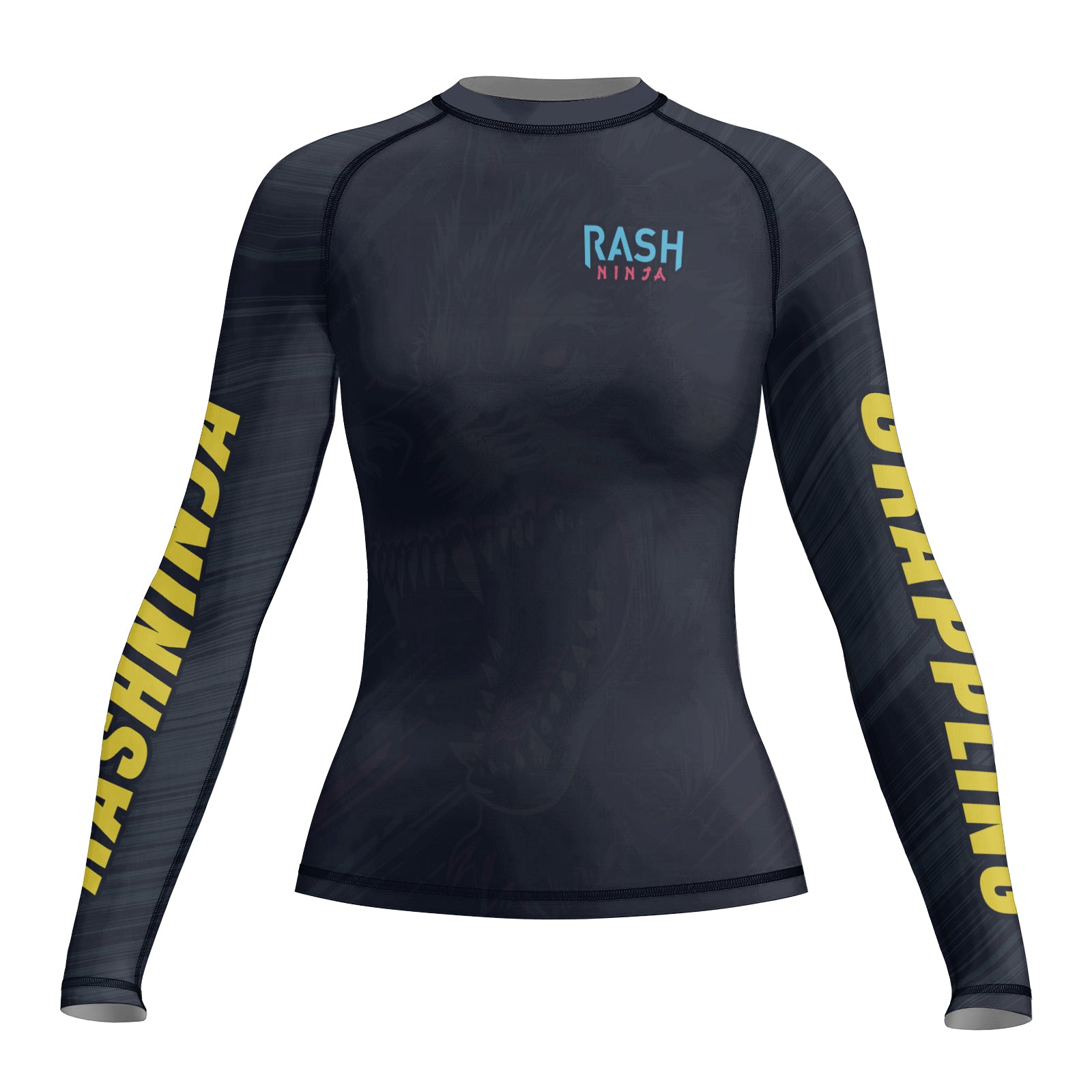 Rashninja Wolf Forest Guardian Women's Long Sleeve Rash Guard

