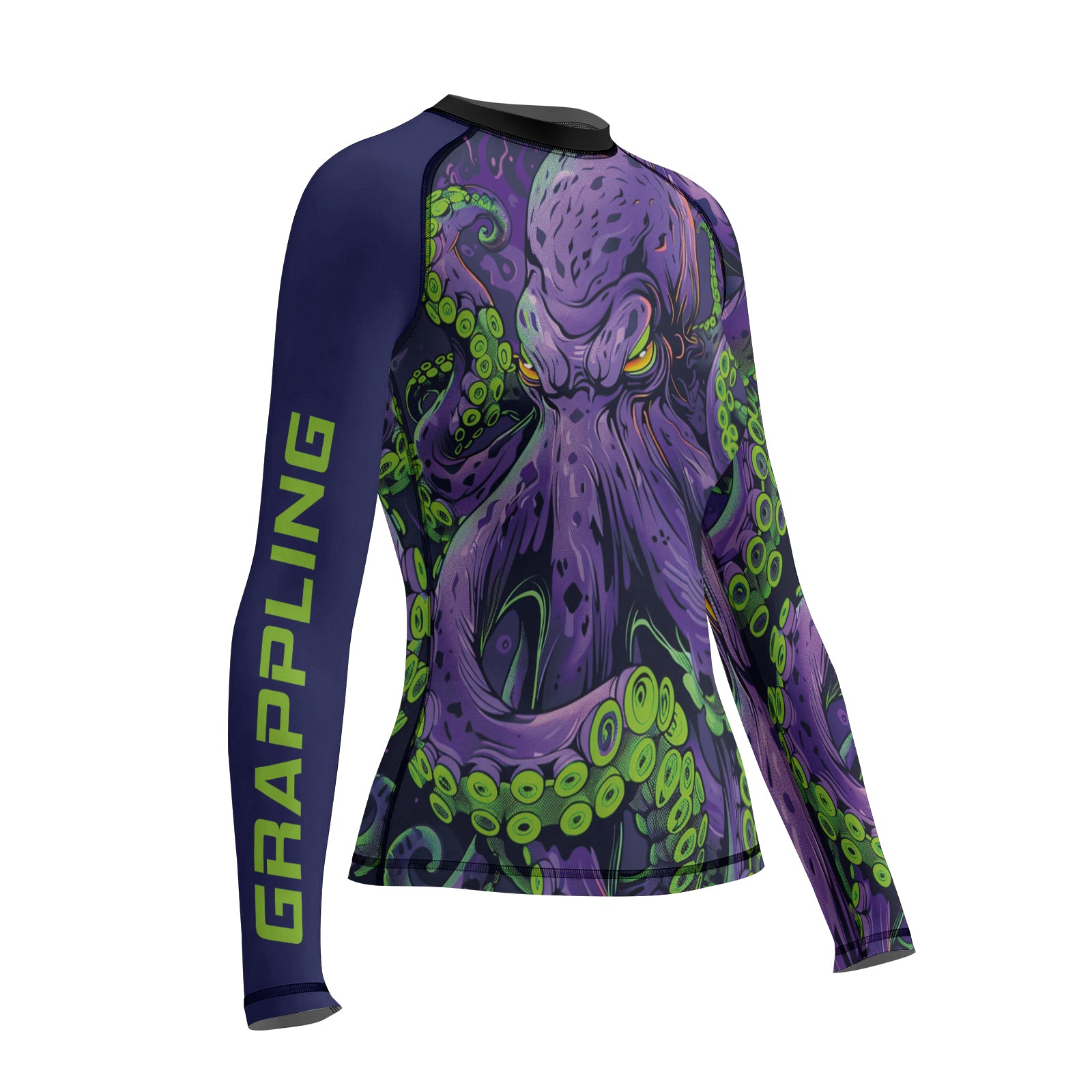 Rashninja Octopus Neon Multi Women's Long Sleeve Rash Guard