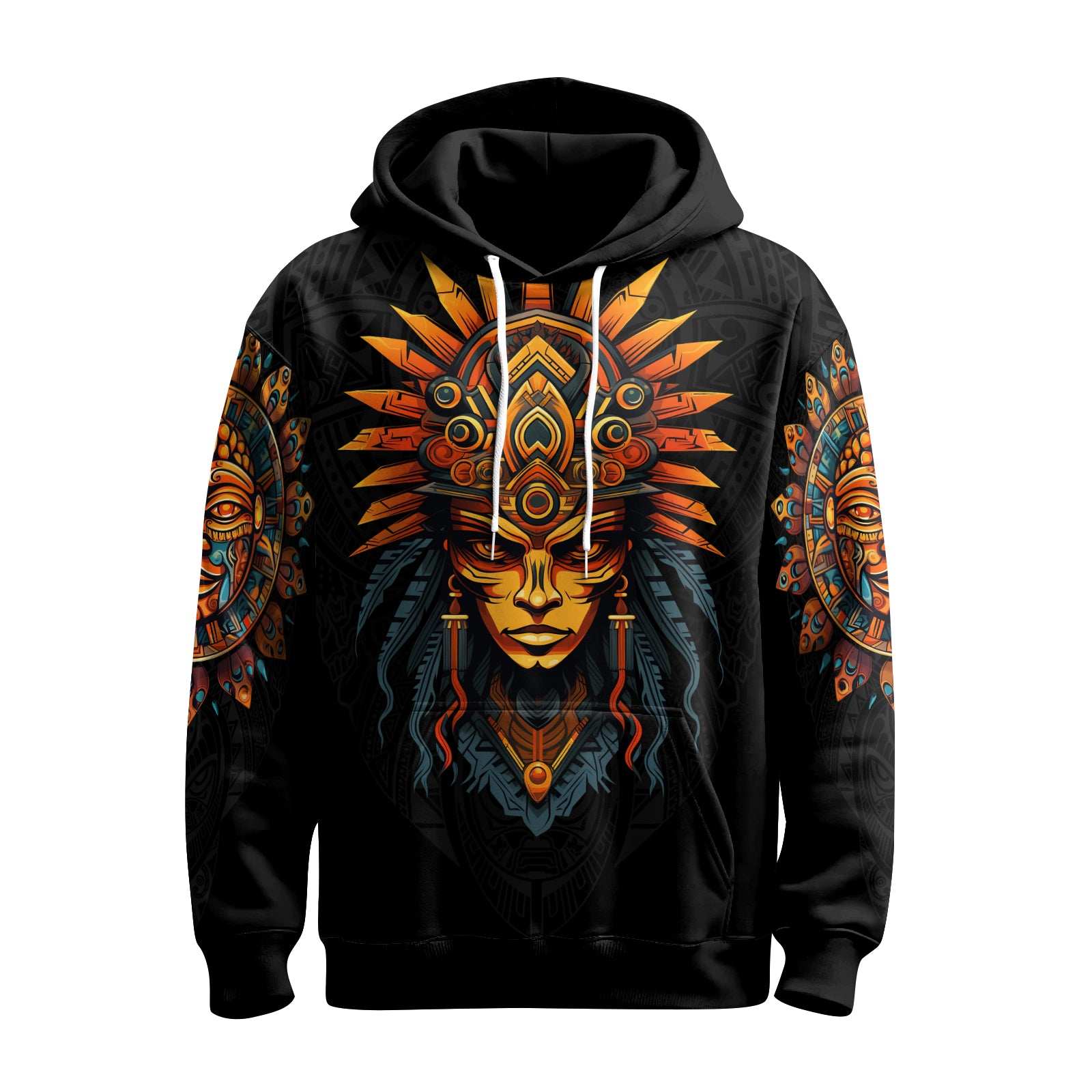 Rashninja Aztec Chieftain AOP Hoodie