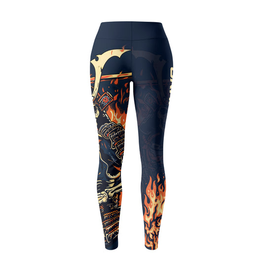 Rashninja Samurai Skull Inferno Women's Leggings