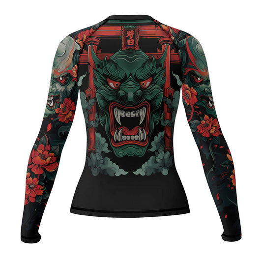 Rashninja Samurai Oni Wrath Women's Long Sleeve Rash Guard