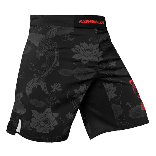 Rashninja Samurai Koi Serenity Men's Fight Shorts