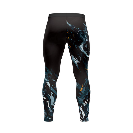 Rashninja Cyber Storm Blue Marble Men's Spats
