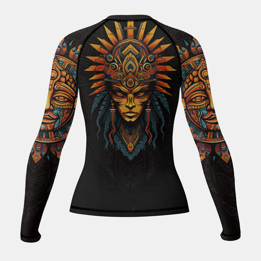 Rashninja Aztec Chieftain Women's Long Sleeve Rash Guard