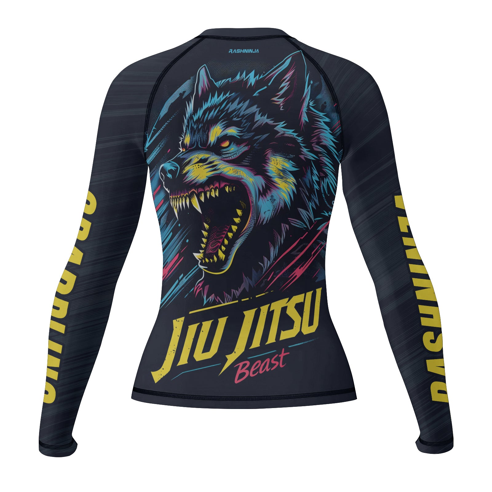 Rashninja Wolf Forest Guardian Women's Long Sleeve Rash Guard

