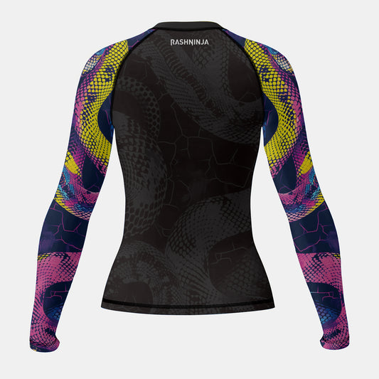 Rashninja Neon Snake Women's Long Sleeve Rash Guard