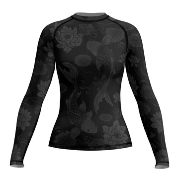 Rashninja Samurai Koi Serenity Women's Long Sleeve Rash Guard
