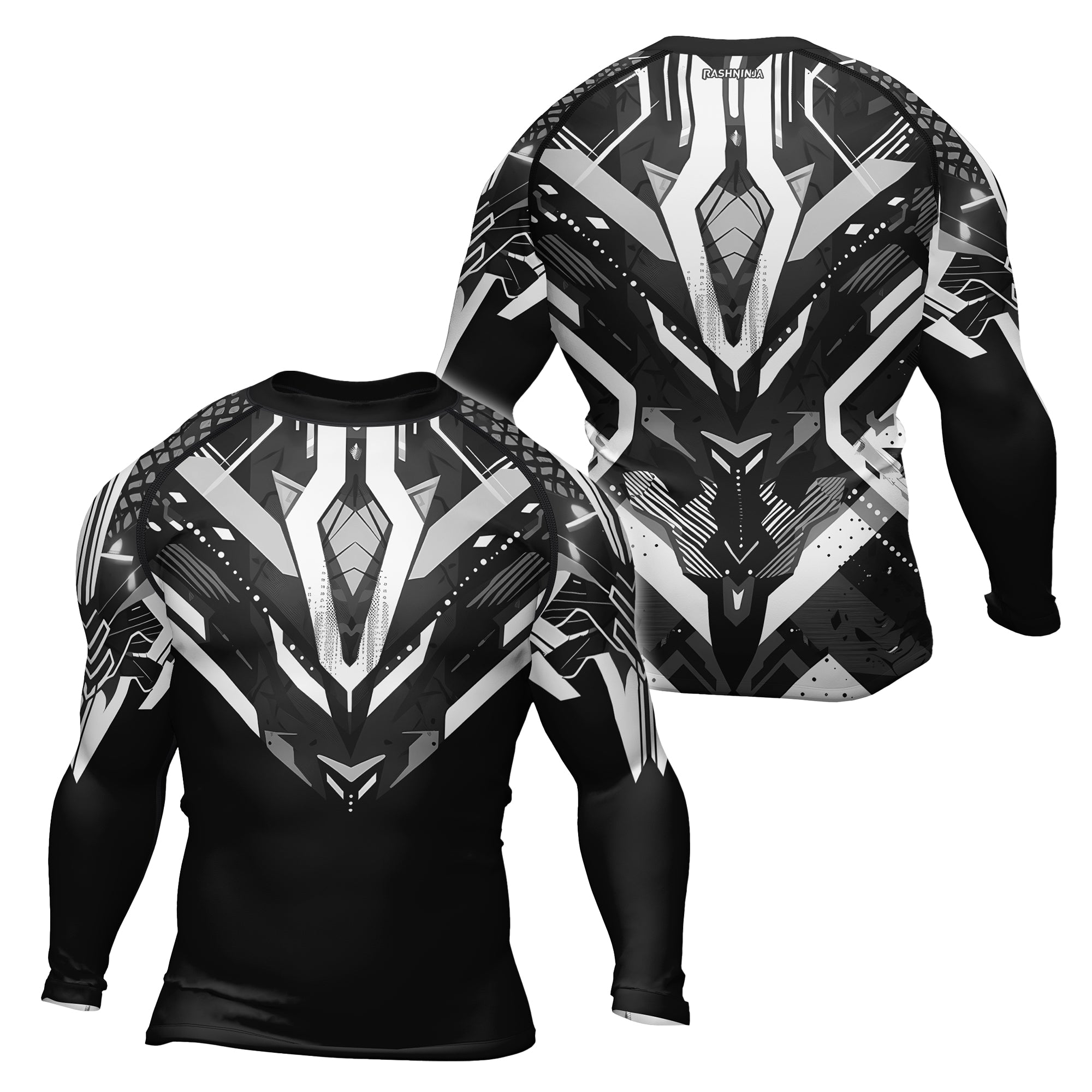Rashninja Cyber Mech Guardian Men's Long Sleeve Rash Guard