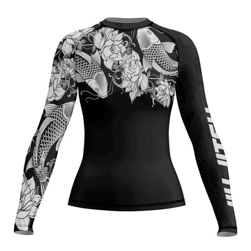 Rashninja Samurai Koi Harmony Women's Long Sleeve Rash Guard