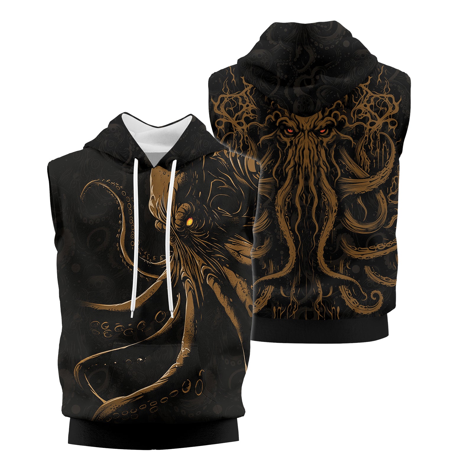 Rashninja Tentacle Tyrant Sleeveless Hoodie | MMA Sleeveless Hoodie