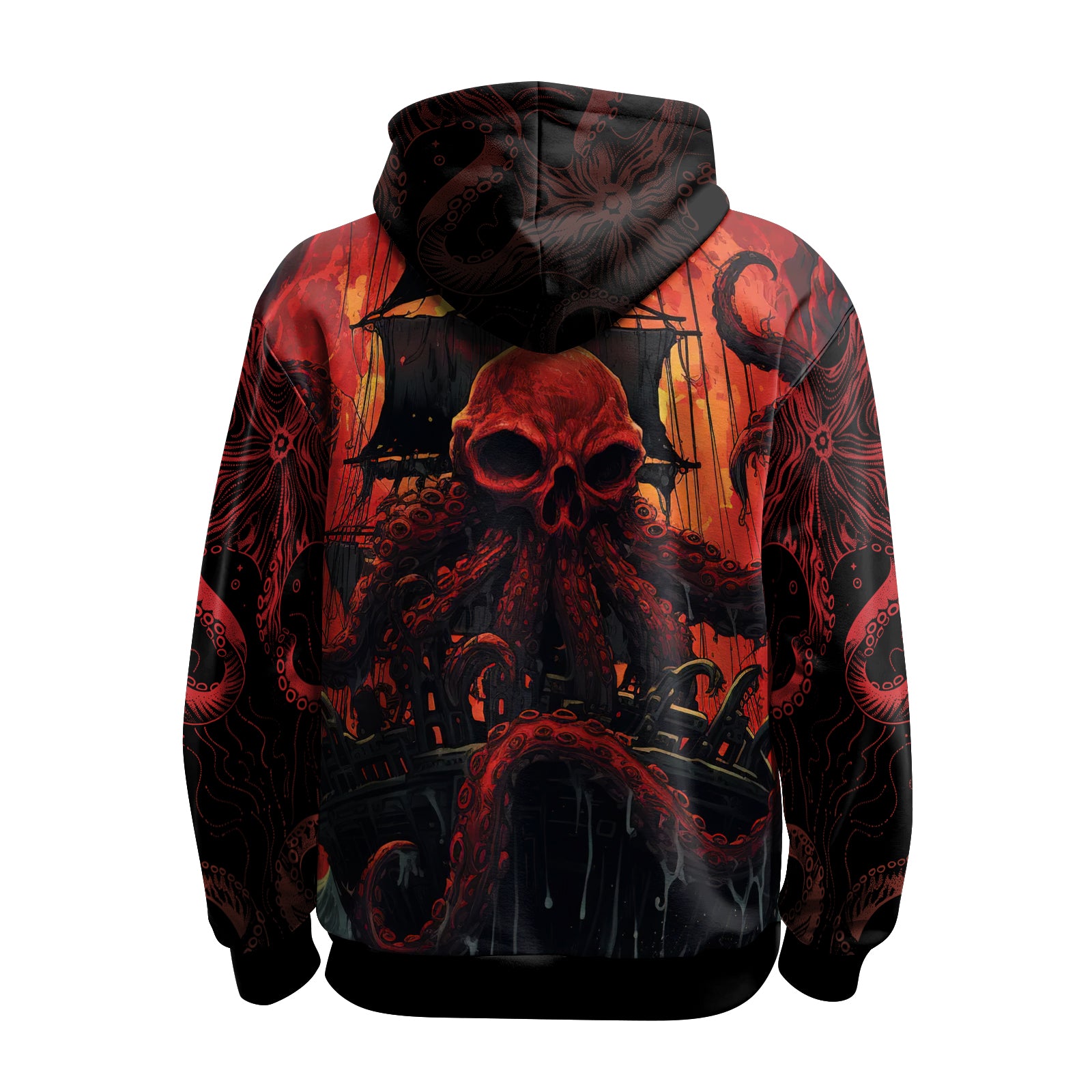 Rashninja Octopus Havoc AOP Hoodie | Jiu Jitsu Octopus Hoodie