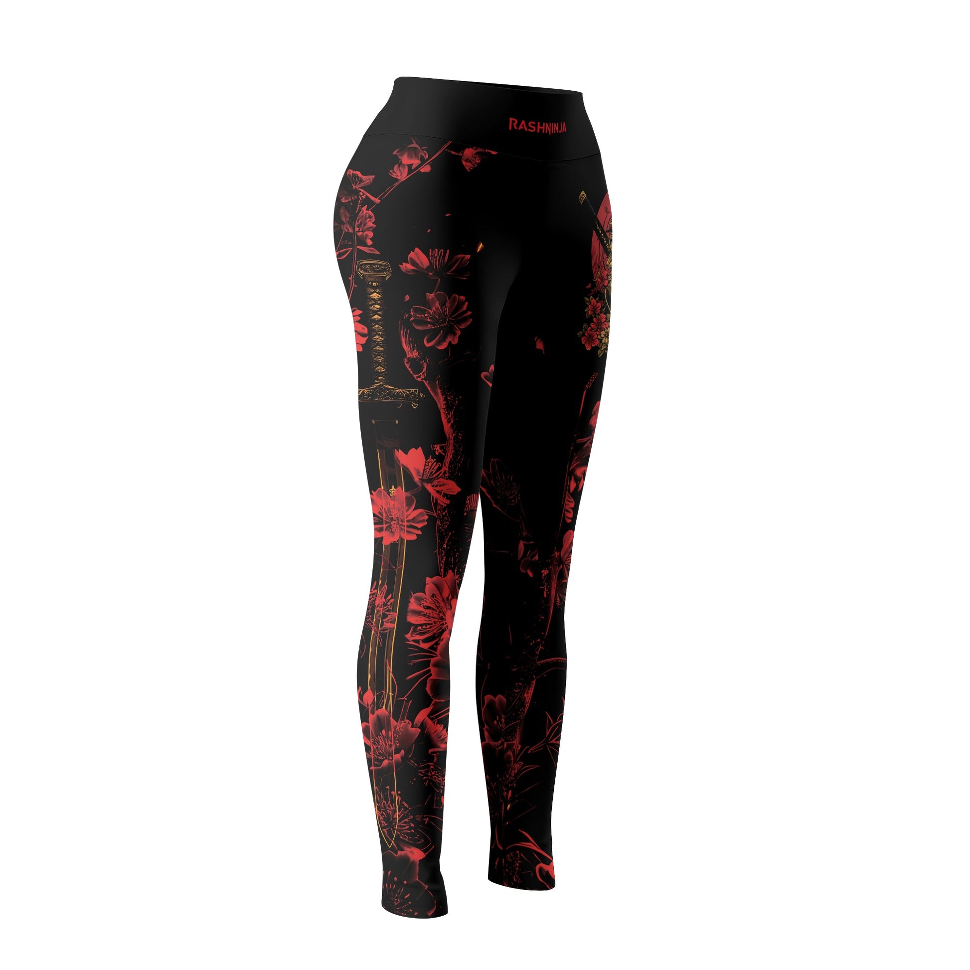 Rashninja Ninja Crimson Blossom Women's Leggings