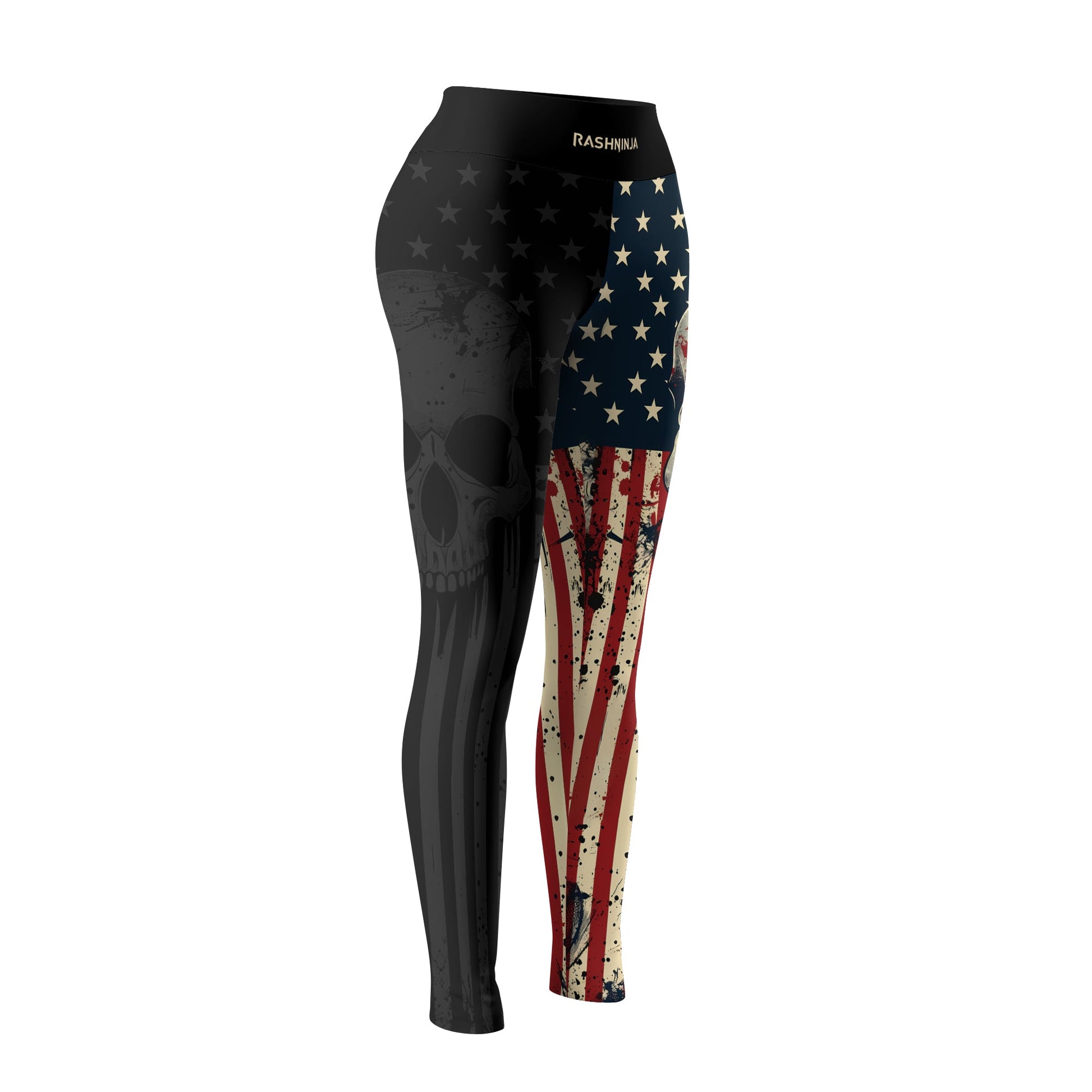 Rashninja Patriotic Skull Women's Leggings