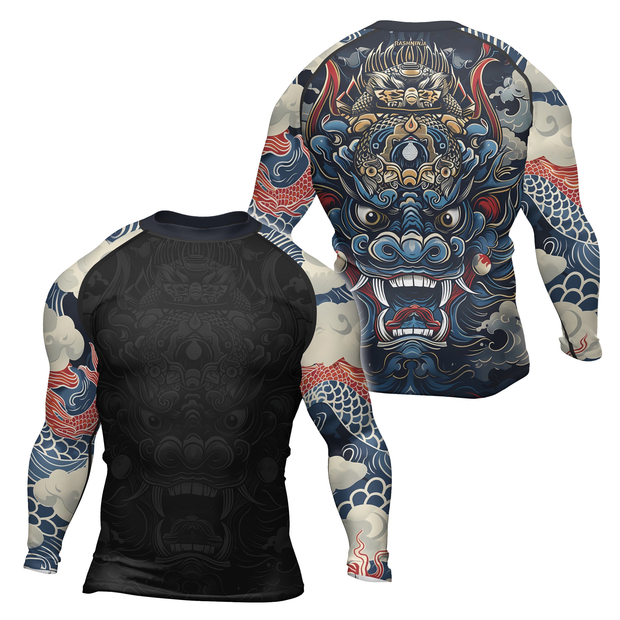 Rashninja Dragon Fury Reign Men's Long Sleeve Rash Guard