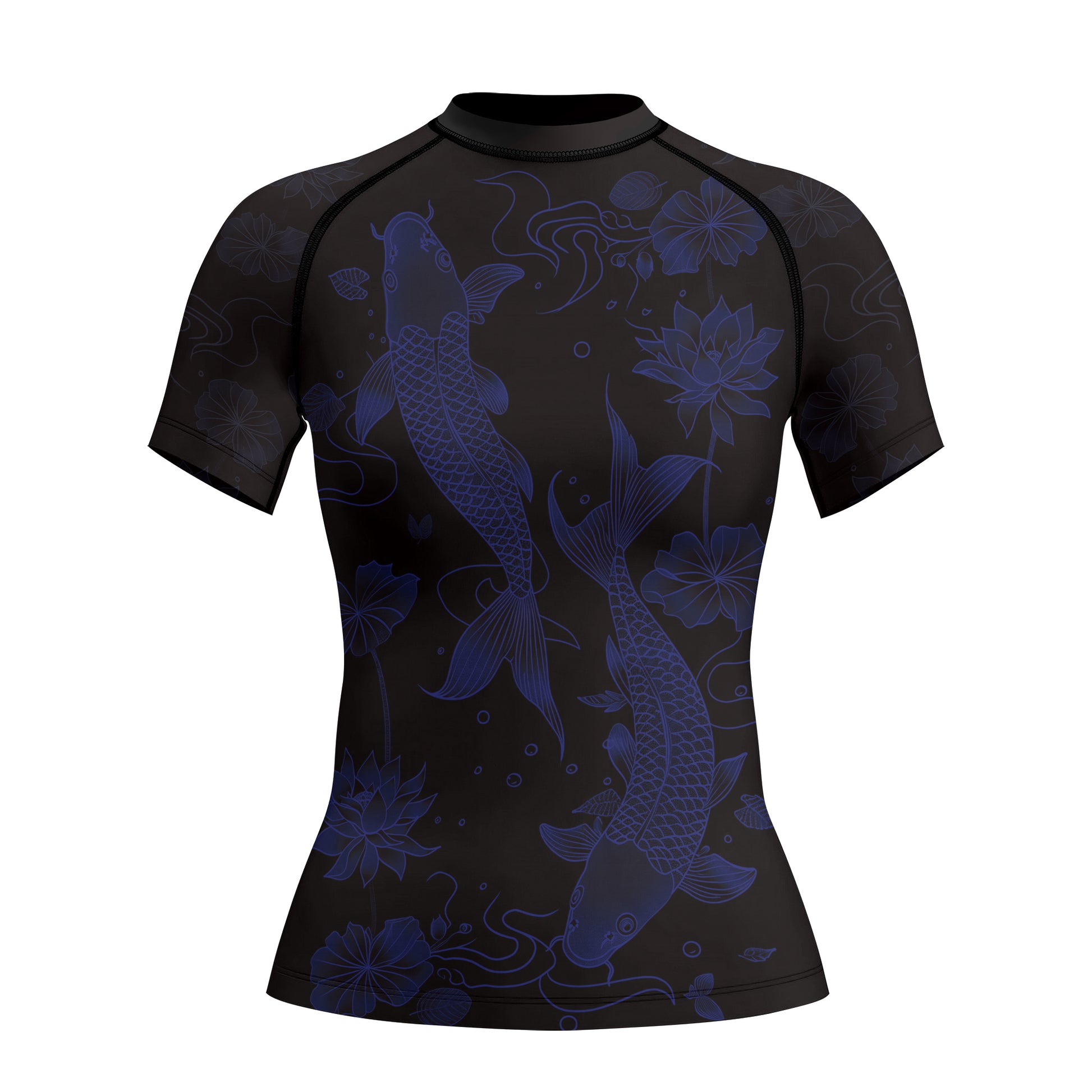 Rashninja Koi Lotus Flow Women's Short Sleeve Rash Guard | Rash Guard