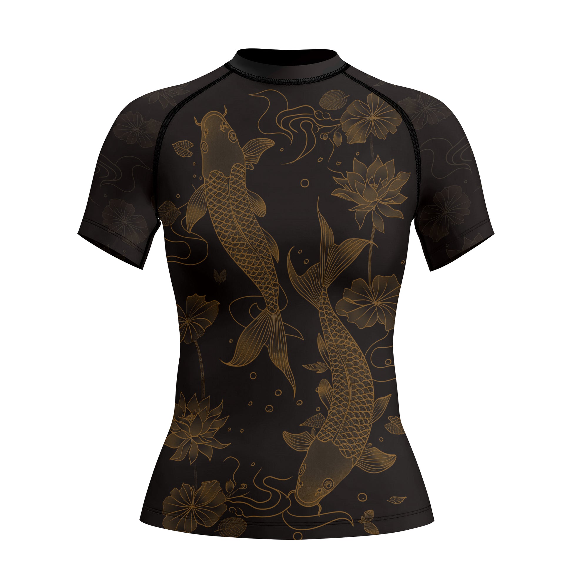 Rashninja Koi Lotus Flow Women's Short Sleeve Rash Guard | Rash Guard