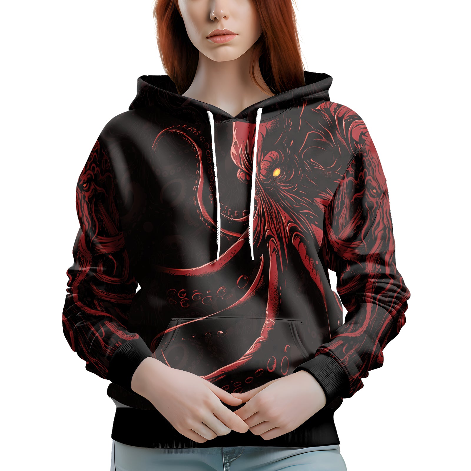 Rashninja Tentacle Tyrant AOP Hoodie | Jiu Jitsu Octopus Hoodie