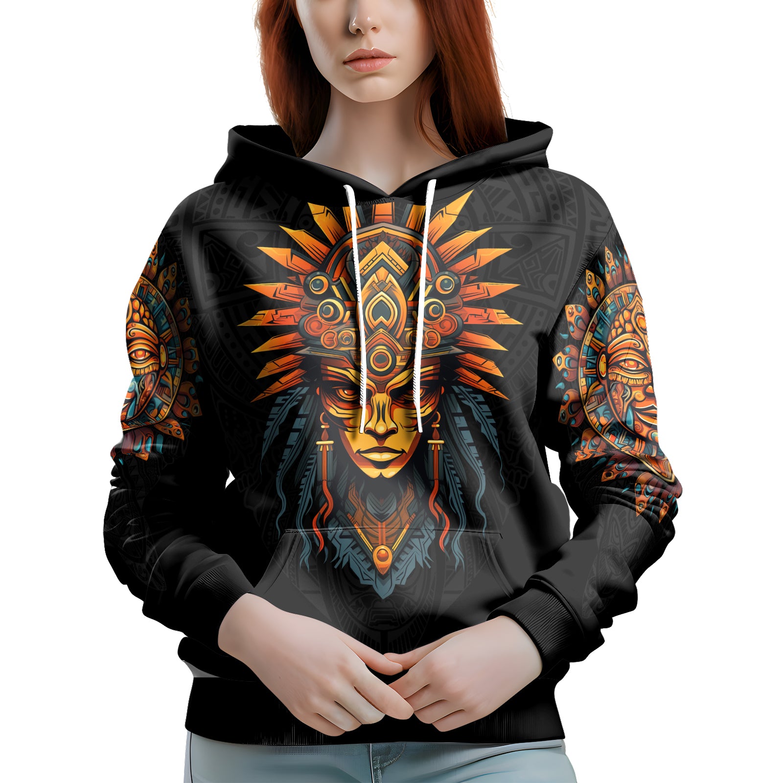 Rashninja Aztec Chieftain AOP Hoodie