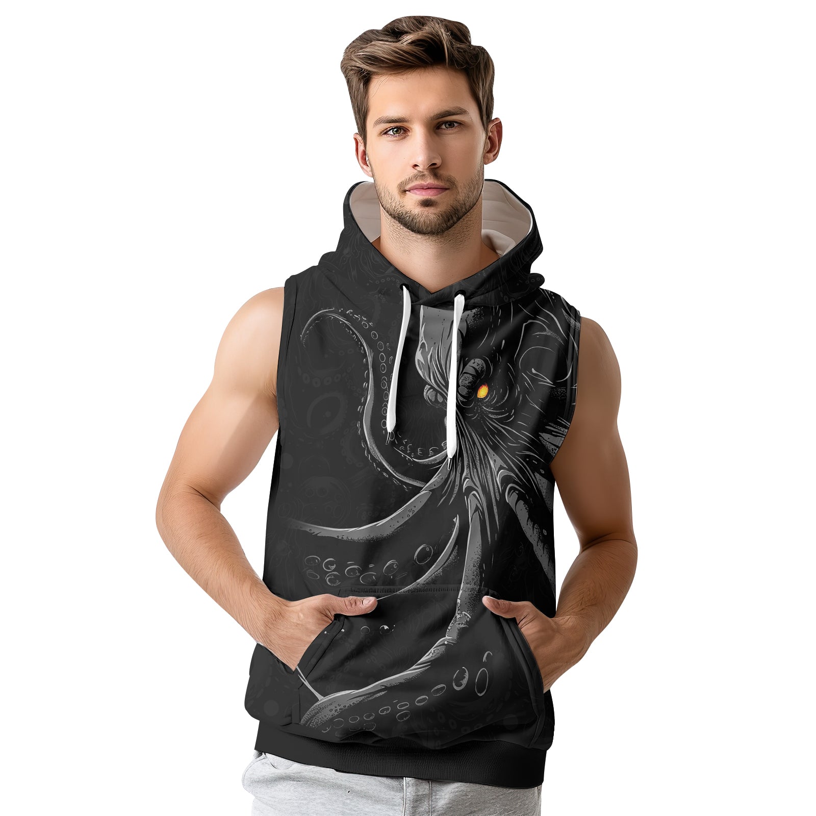 Rashninja Tentacle Tyrant Sleeveless Hoodie | MMA Sleeveless Hoodie